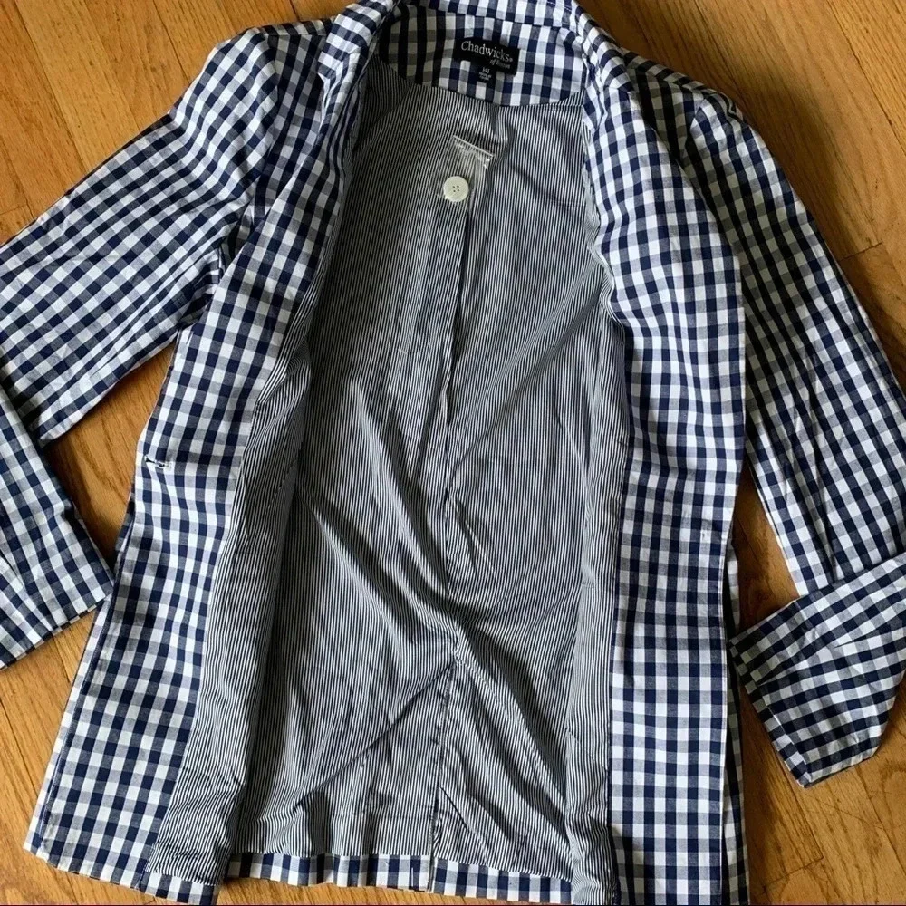 **NEW Chadwicks of Boston Plaid Blazer - Picture 3 of 8